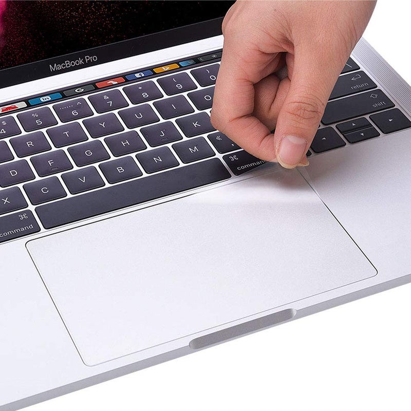 imComor [2PCS] TrackPad Protector Skin for 2023-2020 MacBook Pro 13 Inch M2 A2338 M1 A2289 A2251 Track Pad Cover Skin for 2023 MacBook Pro 13 A2338 A2289 A2251 with Touch Bar Touch ID Laptop Accessories,Clear - Image 3